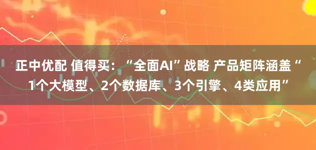 正中优配 值得买：“全面AI”战略 产品矩阵涵盖“1个大模型、2个数据库、3个引擎、4类应用”