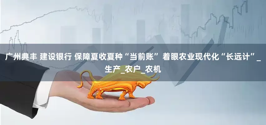 广州典丰 建设银行 保障夏收夏种“当前账” 着眼农业现代化“长远计”_生产_农户_农机