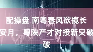 配操盘 南粤春风欲揽长安月，粤陕产才对接新突破